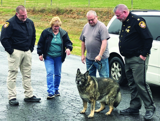 Retired Deputy K-9 Jesy, ended her watch Tuesday